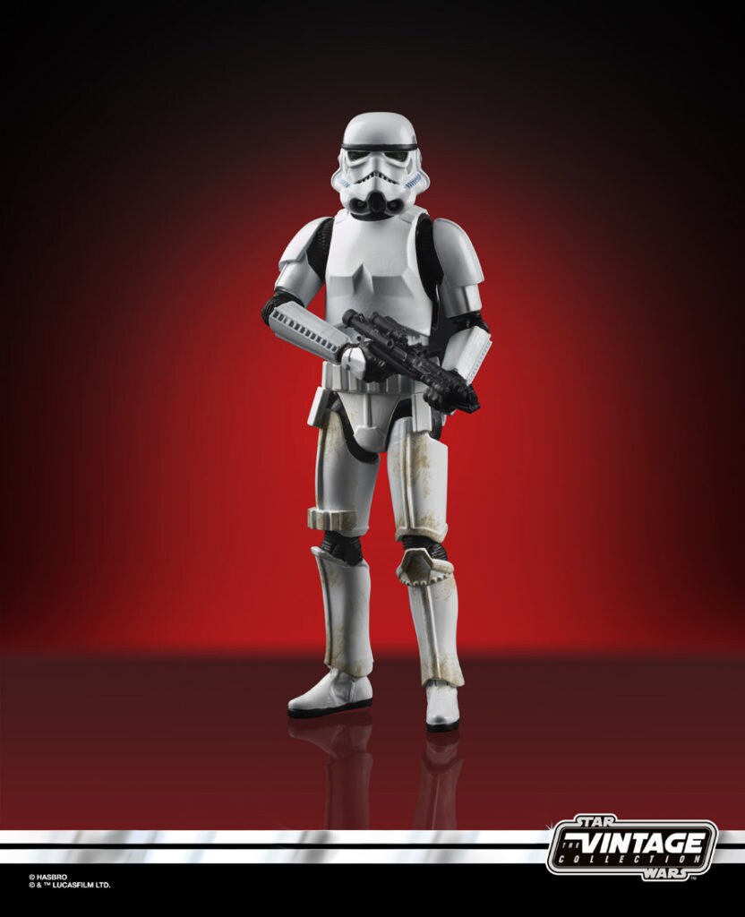 An Imperial Stormtrooper action figure from Hasbro's Black Series.