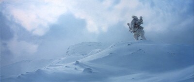 Han and his tauntaun on Hoth