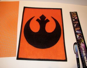 Rebel Alliance bag in progress 2