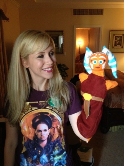 I am so grateful for all of gifts I received from fans. I loved this custom made Ahsoka puppet!