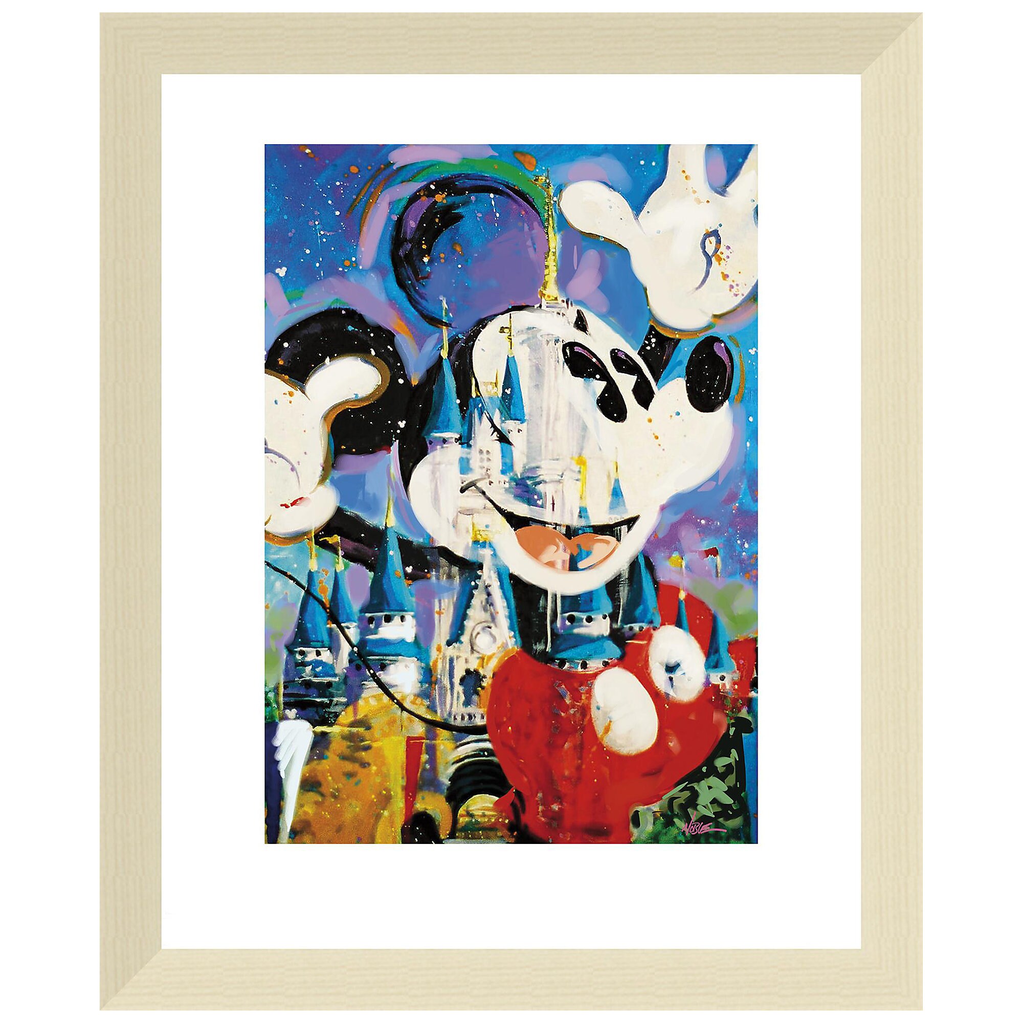 ''Mickey and Castle'' Giclée by Randy Noble