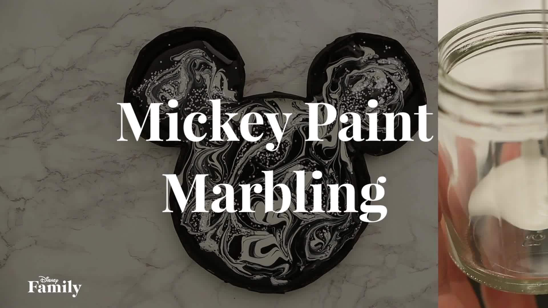 Disney Family: Mickey Paint Marbling