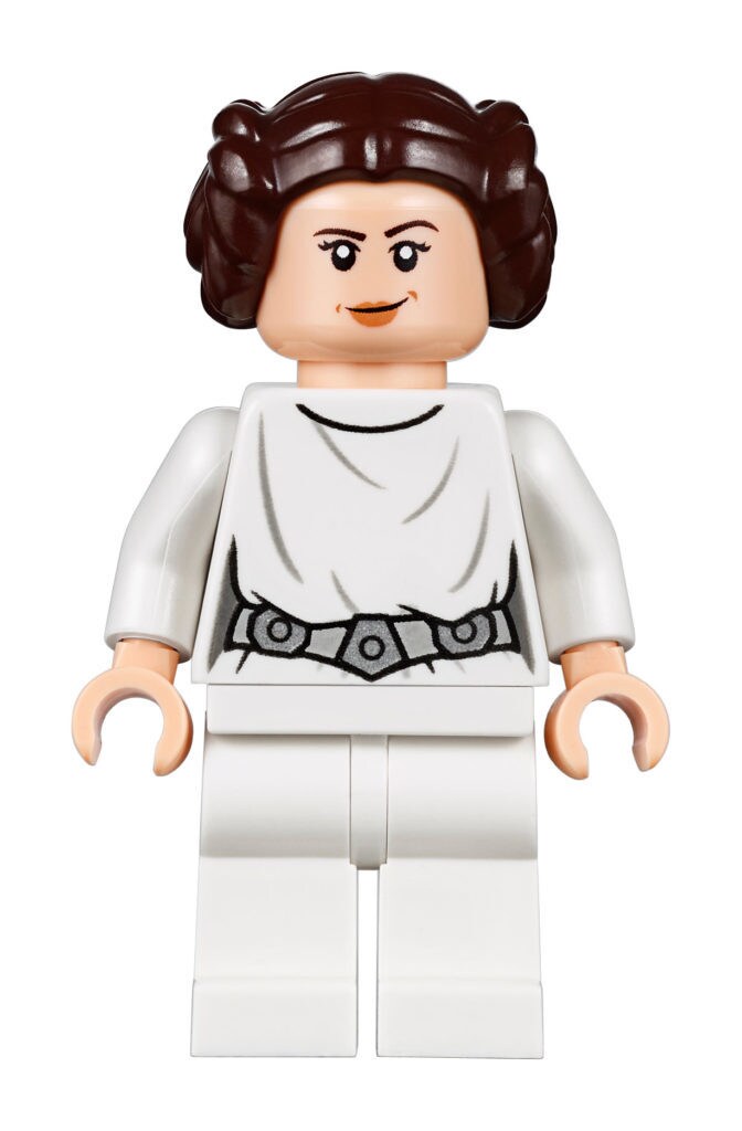 A Princess Leia Lego minifigure.