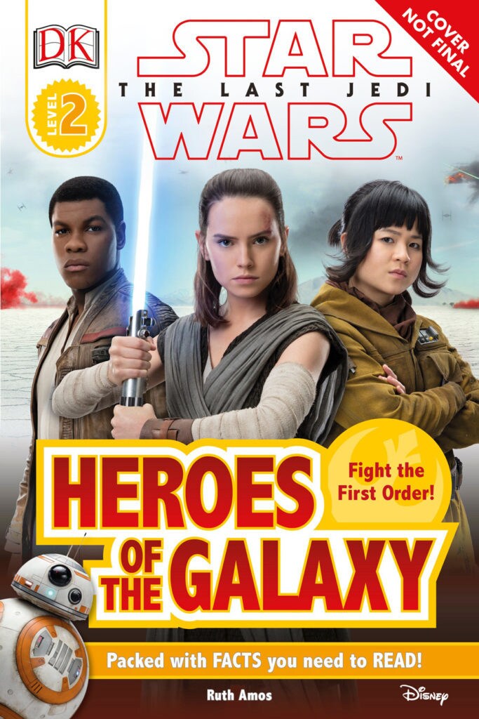 Rey, Finn and Rose Tico on concept art for the book Star Wars: The Last Jedi: Heroes of The Galaxy.