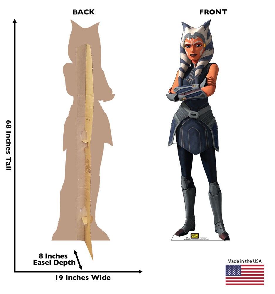 Stanee of Ahsoka Tano from The Clone Wars. 68" by 19"