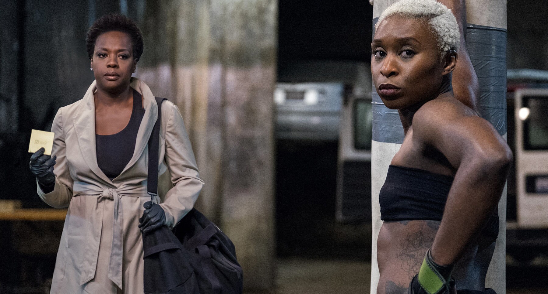 Viola Davis and Cynthia Erivo in "Widows"