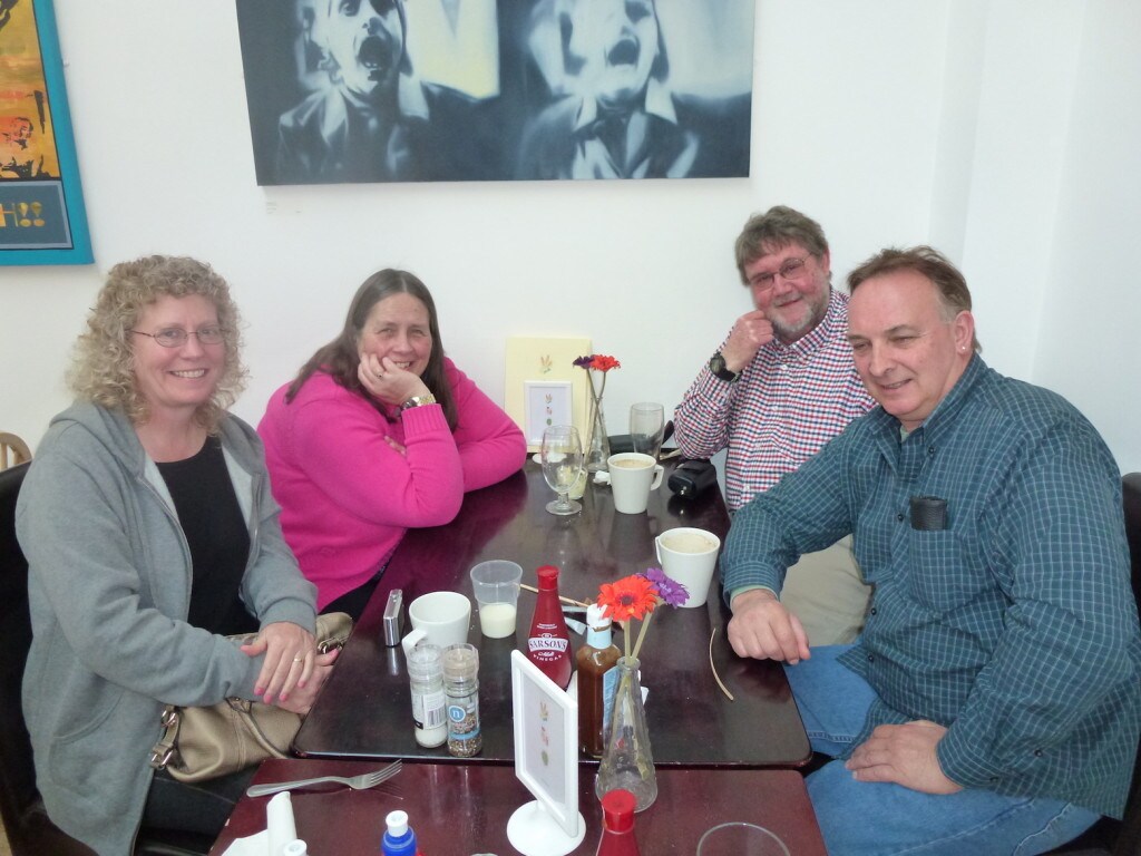 Bill and his wife Lynden with Dave and Sue Beavis