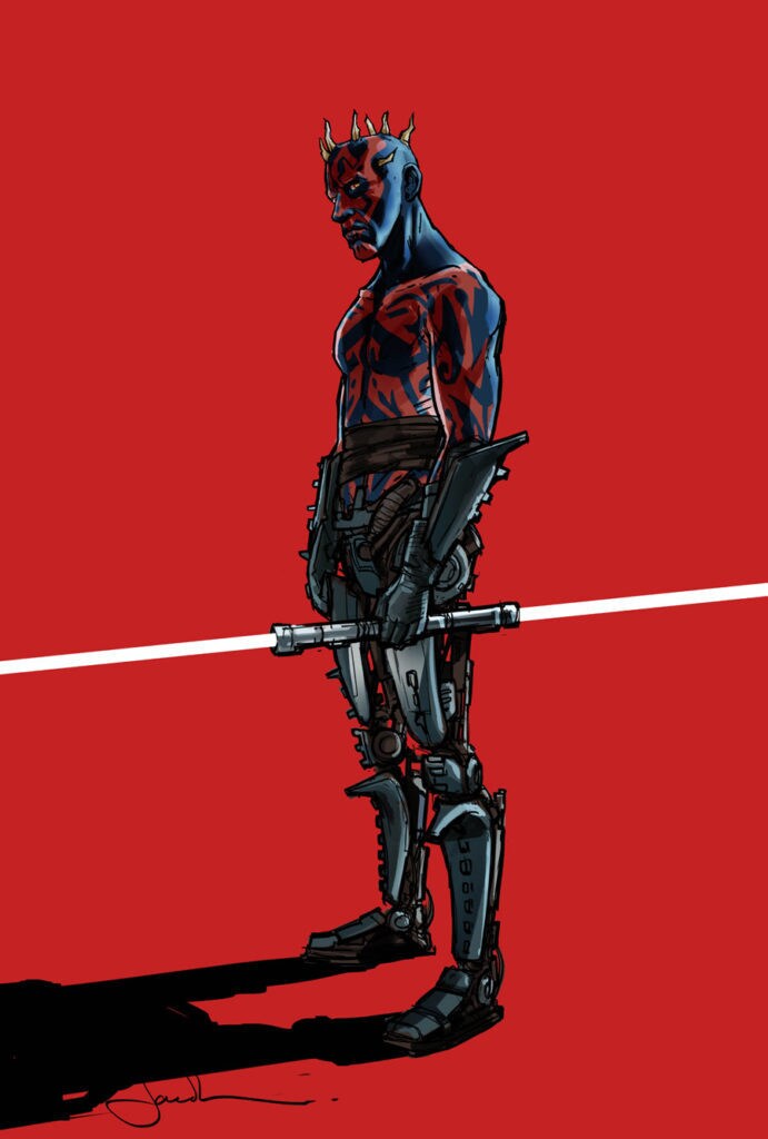 Maul concept art by Jake Lunt Davies for Solo: A Star Wars Story.