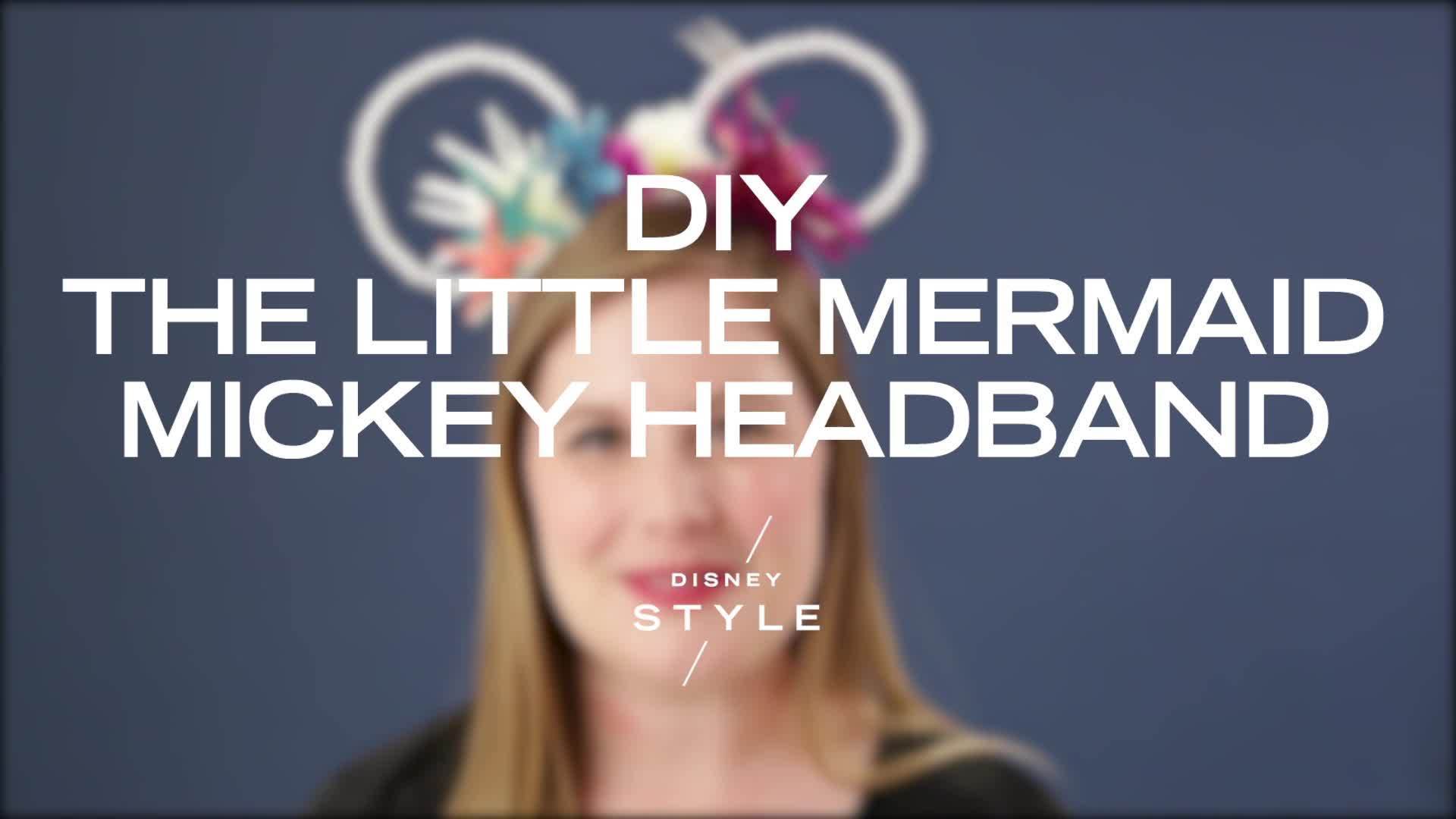 DIY The Little Mermaid Mickey Headband