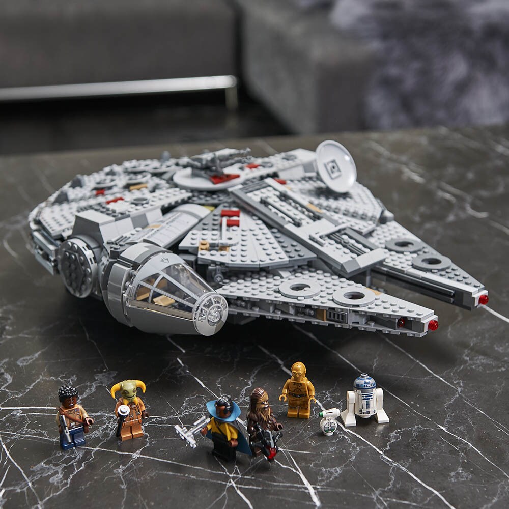 The new LEGO Millennium Falcon from The Rise of Skywalker.