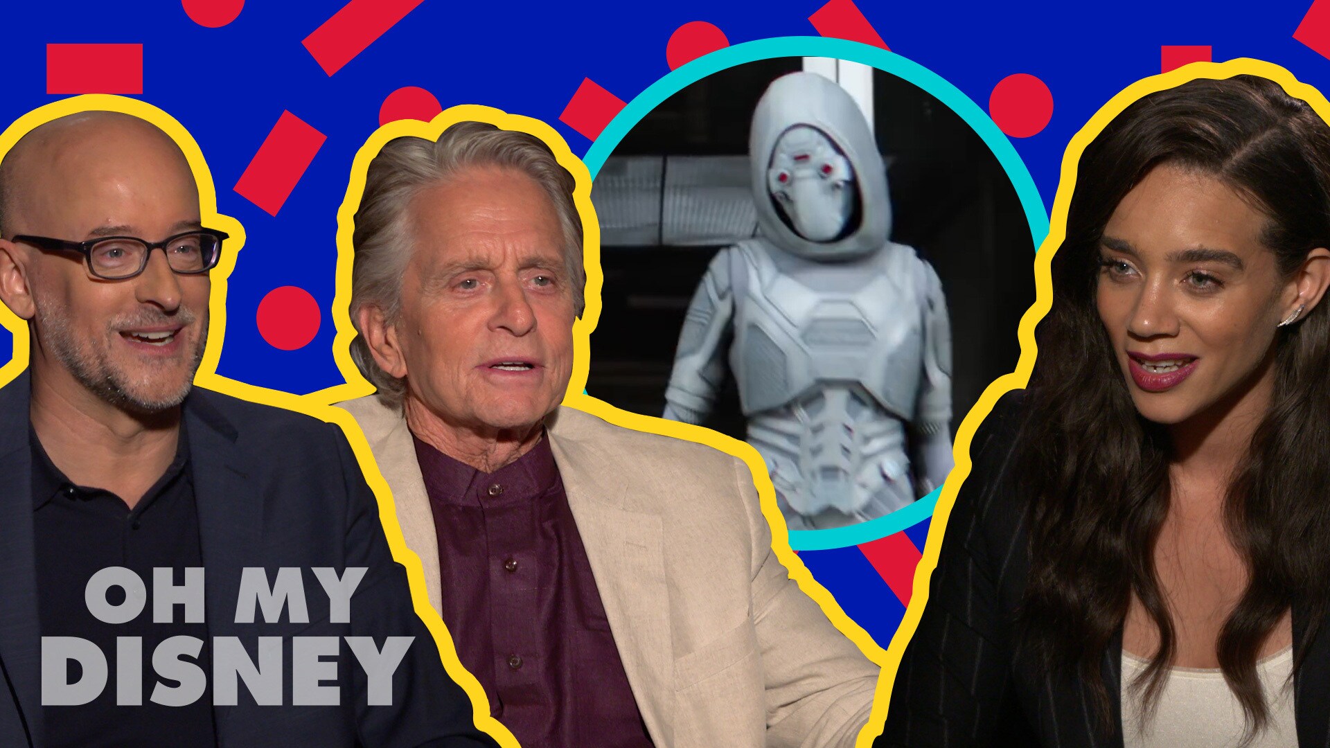 Michael Douglas, Hannah John-Kamen, and Peyton Reed on Filming Ant-Man and The Wasp | Oh My Disney