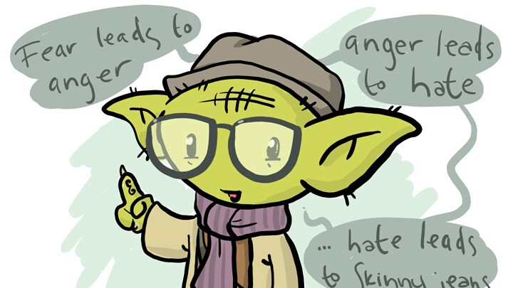 Hipster Yoda was a Jedi Before Being a Jedi was Cool