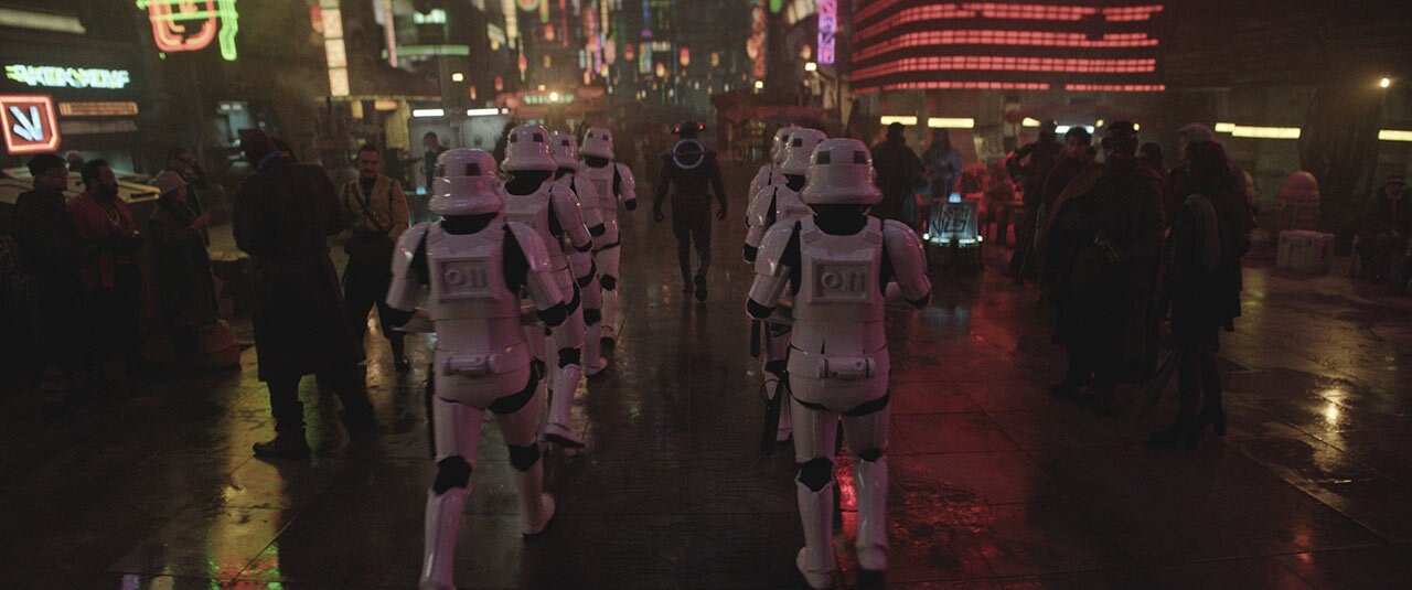 Stormtroopers marching the streets