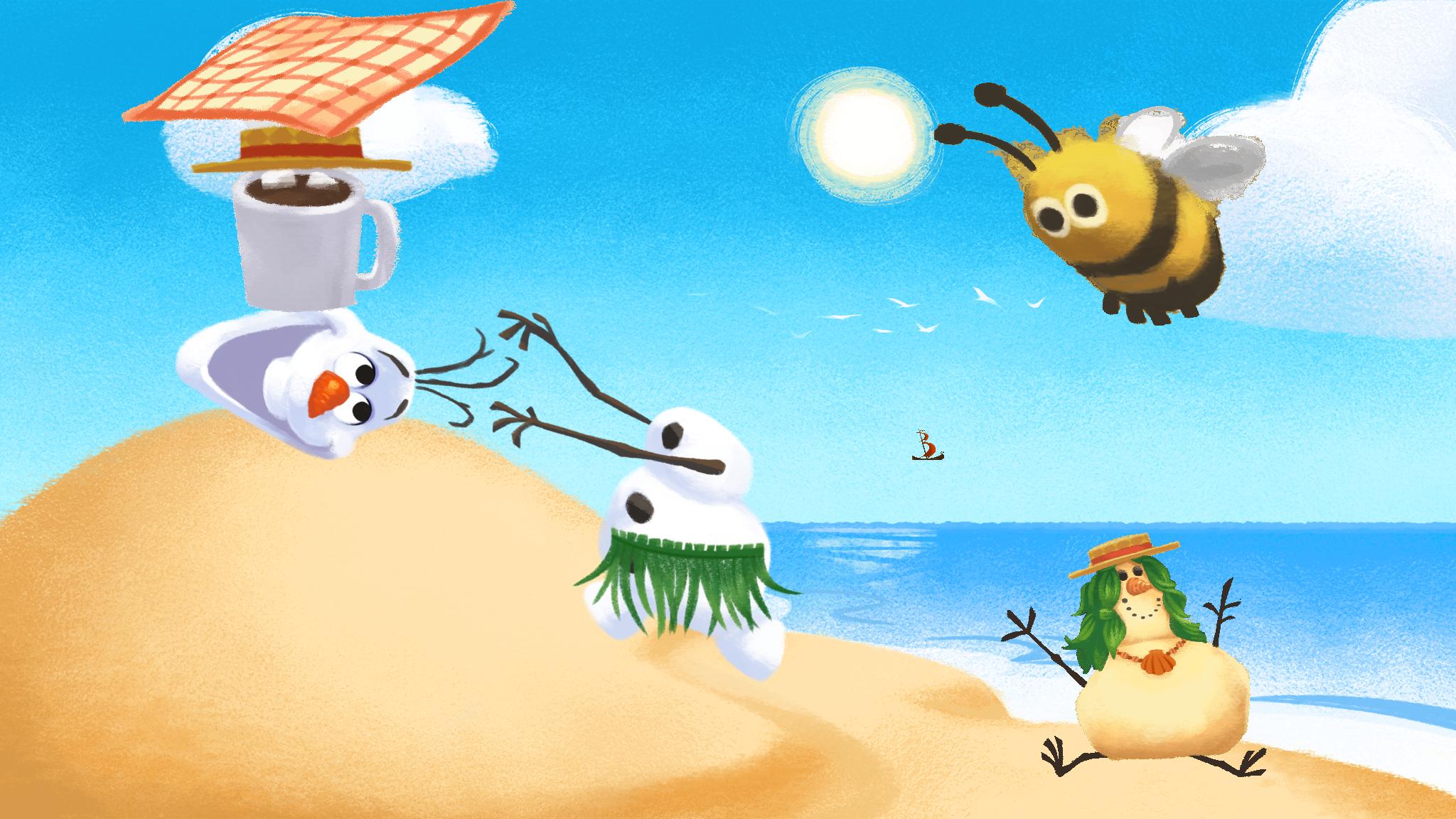 Olaf’s Summer Sticker Spree | Disney Games