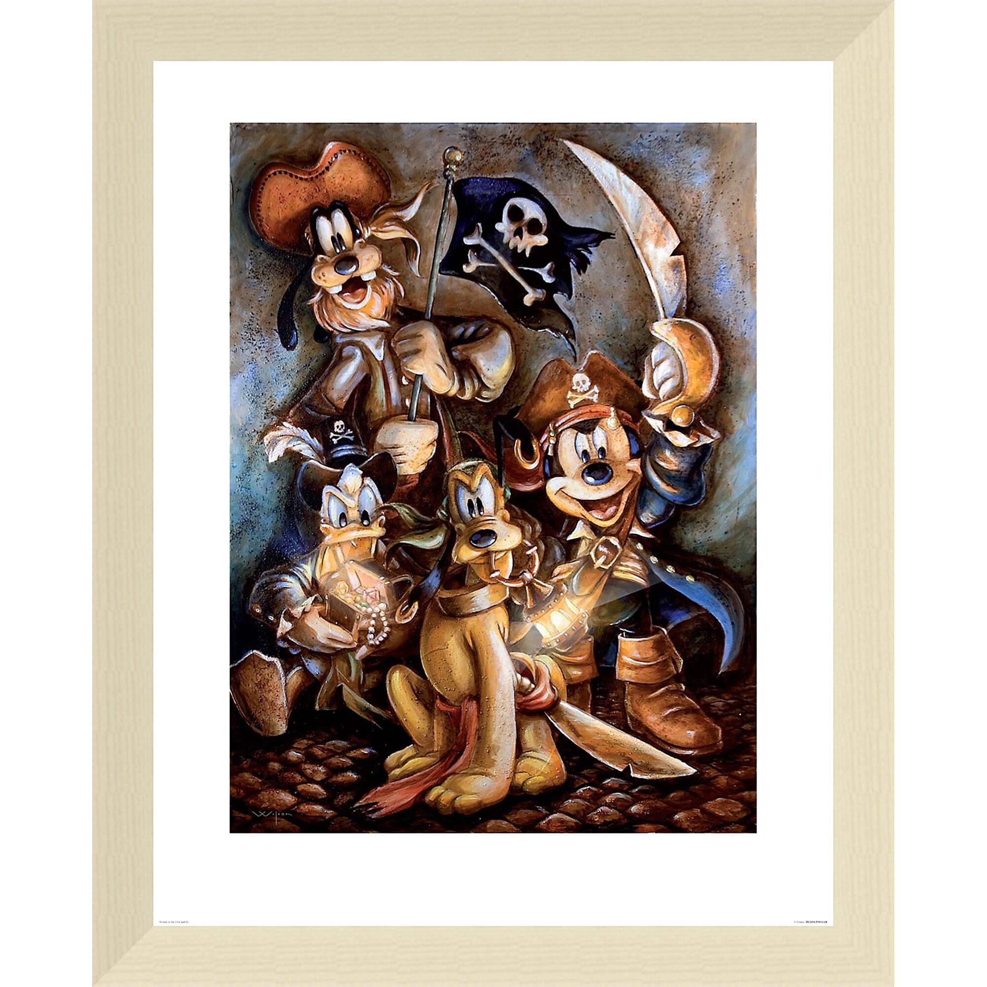 Mickey Mouse and Friends ''Motley Crew'' Giclée by Darren Wilson