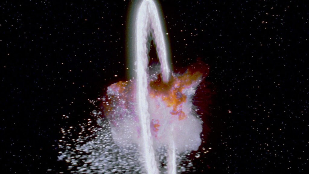 The Death Star explodes.