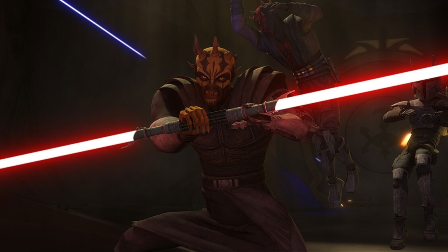Savage Opress and Maul in The Clone Wars