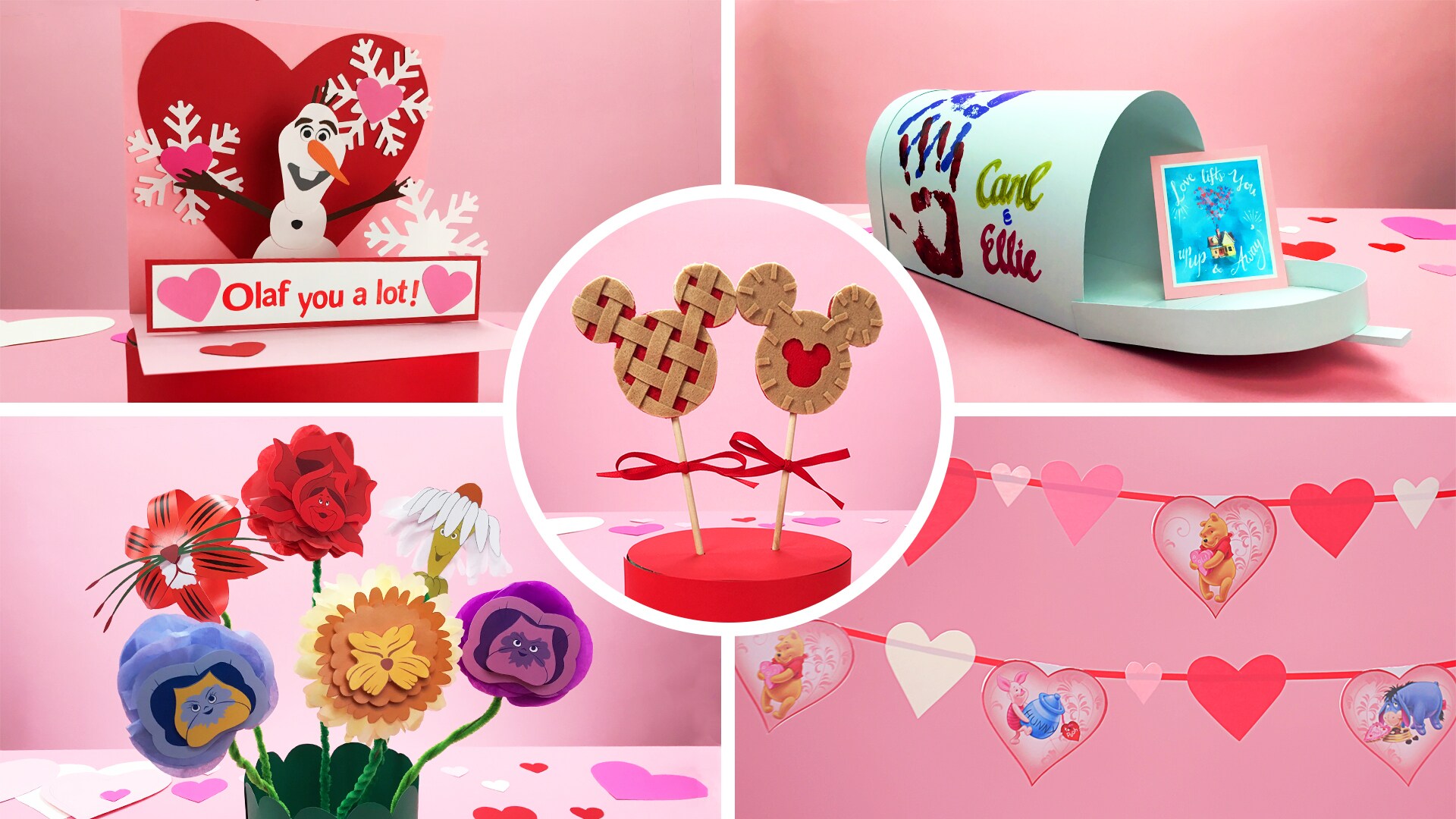 5 Easy Disney Crafts for Kids for Valentine’s Day | Disney DIY by Disney Family