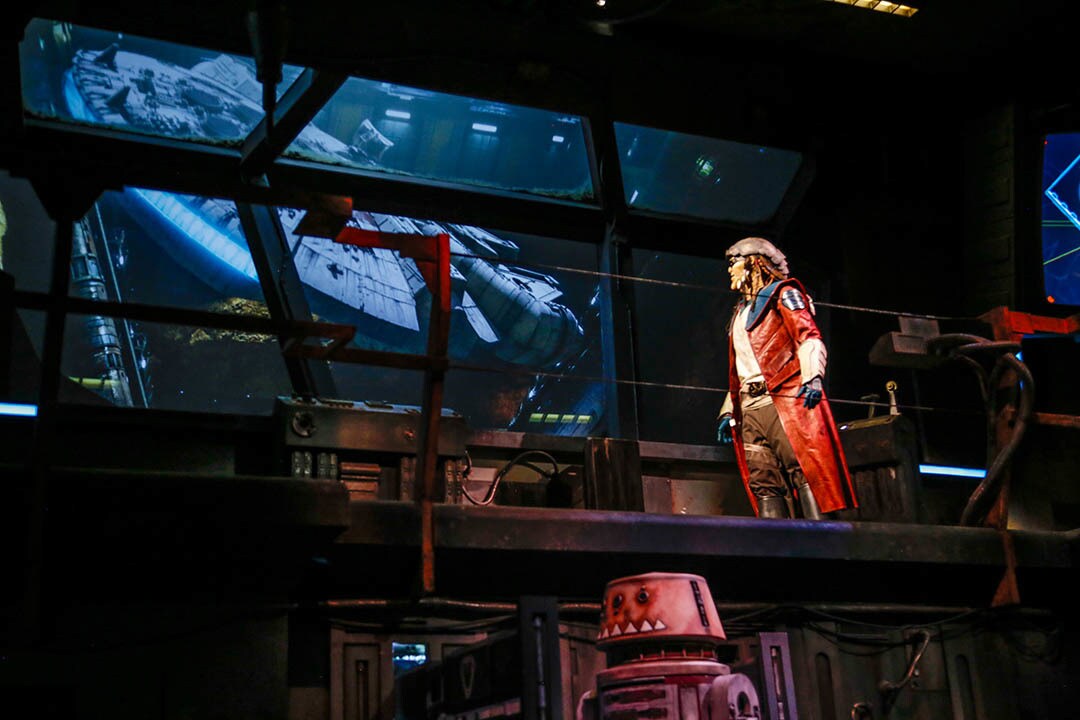 Hondo Ohnaka as seen on Millennium Falcon: Smuggler's Run at Star Wars: Galaxy's Edge.