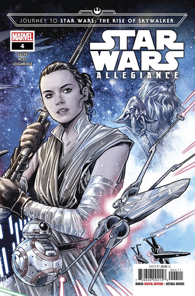 The cover of Marvel's Journey to Star Wars: The Rise of Skywalker - Allegiance #4