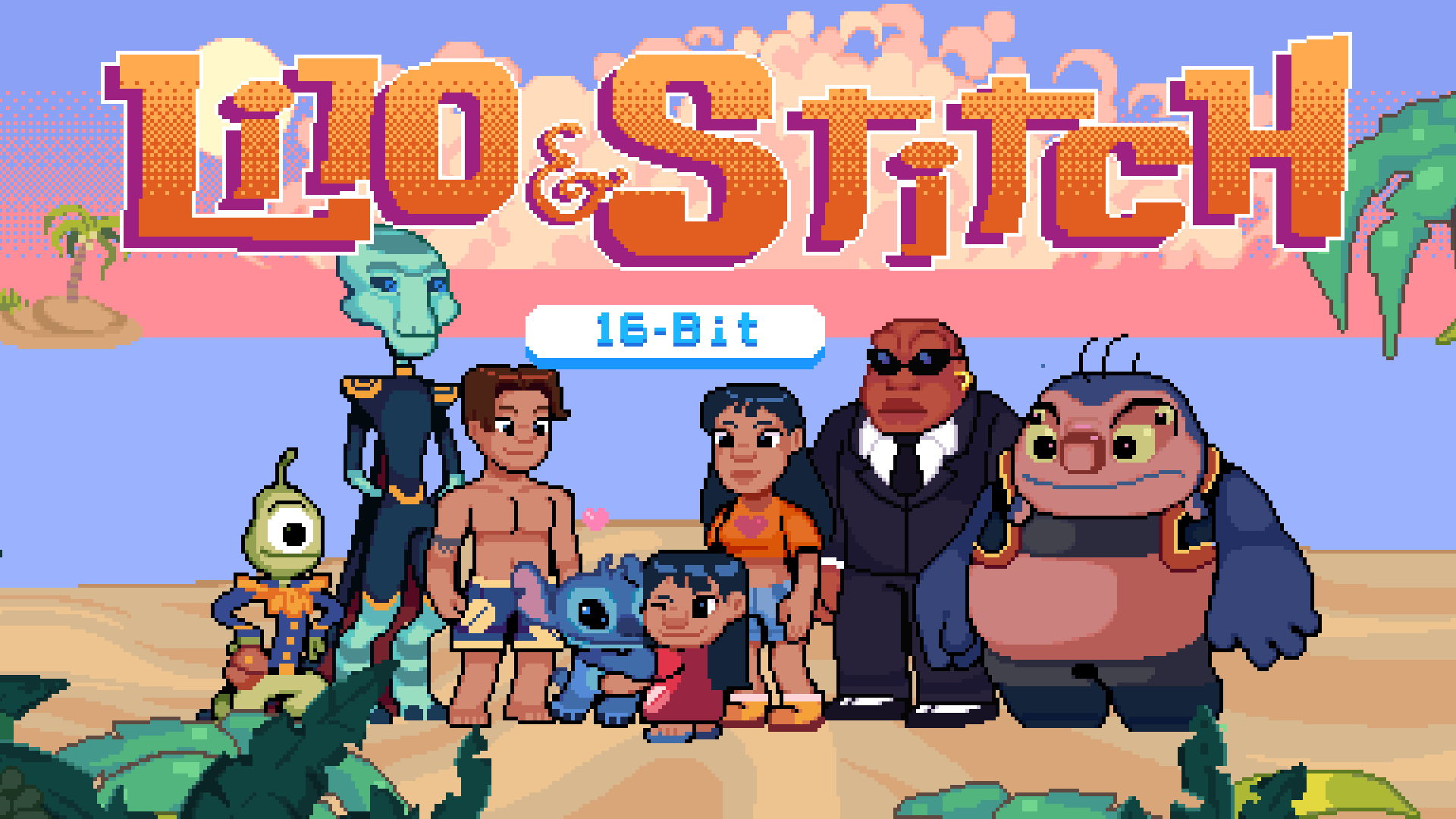 Lilo & Stitch in 16-bit | Disney