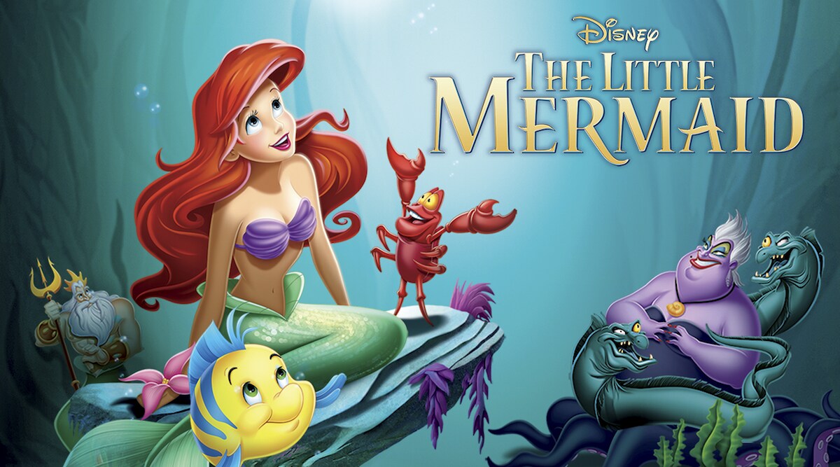 Ariel and the characters from The Little Mermaid.