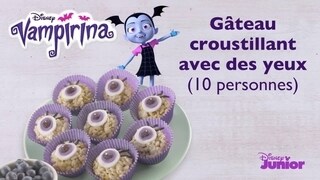 Vampirina - Tuto recette d'Halloween : Gâteau croustillant avec des yeux