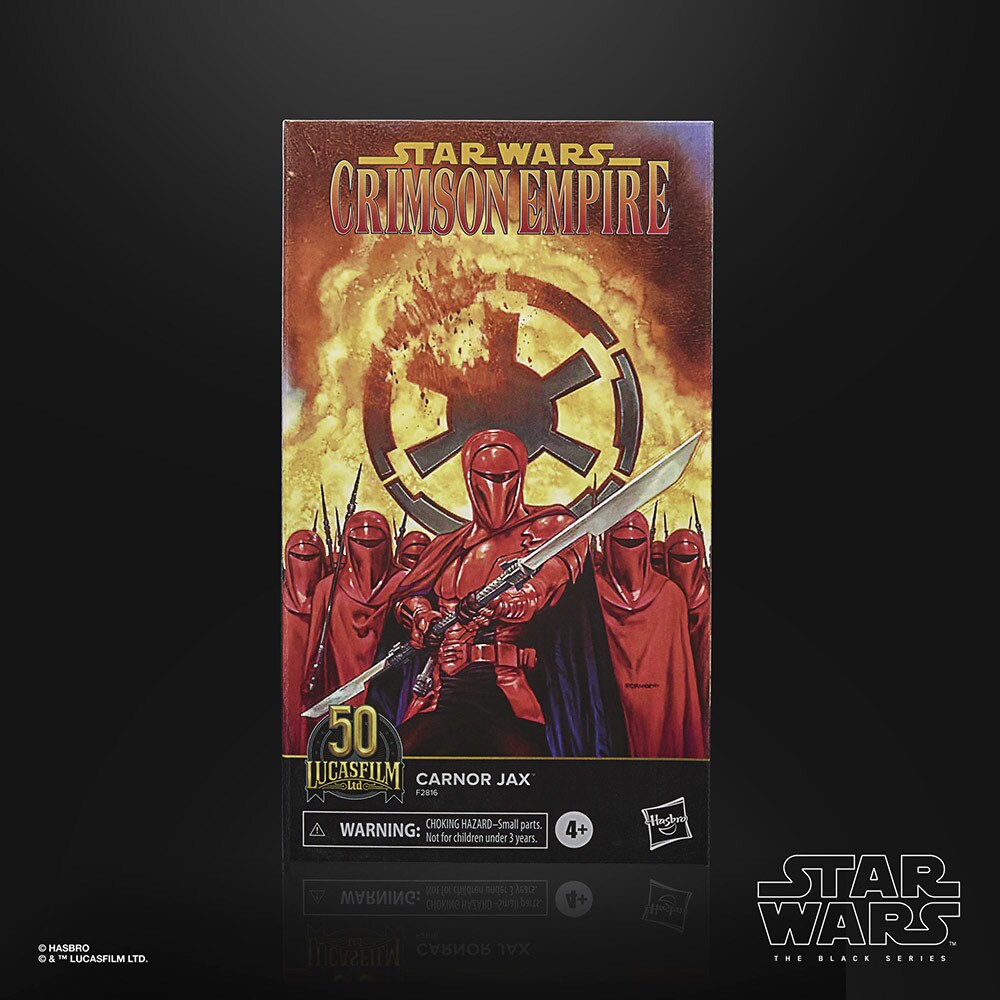 Hasbro’s Black Series Carnor Jax (Star Wars: Crimson Empire) box back