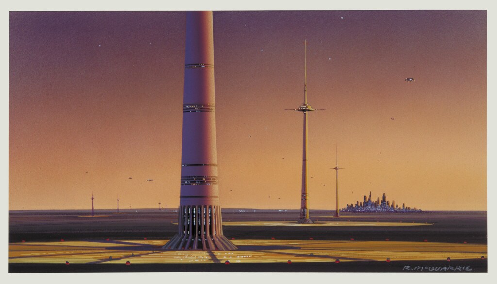 Ralph McQuarrie concept art from the original Star Wars trilogy, used as inspiration for Star Wars Rebels