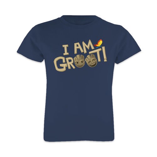 ''I Am Groot'' Text Emoji Tee for Girls ? Customizable