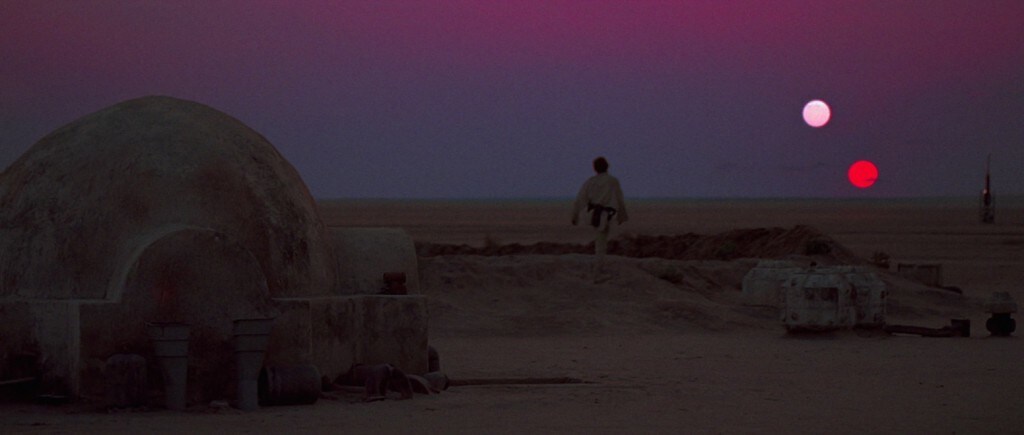 A New Hope - Luke watching the binary sunset