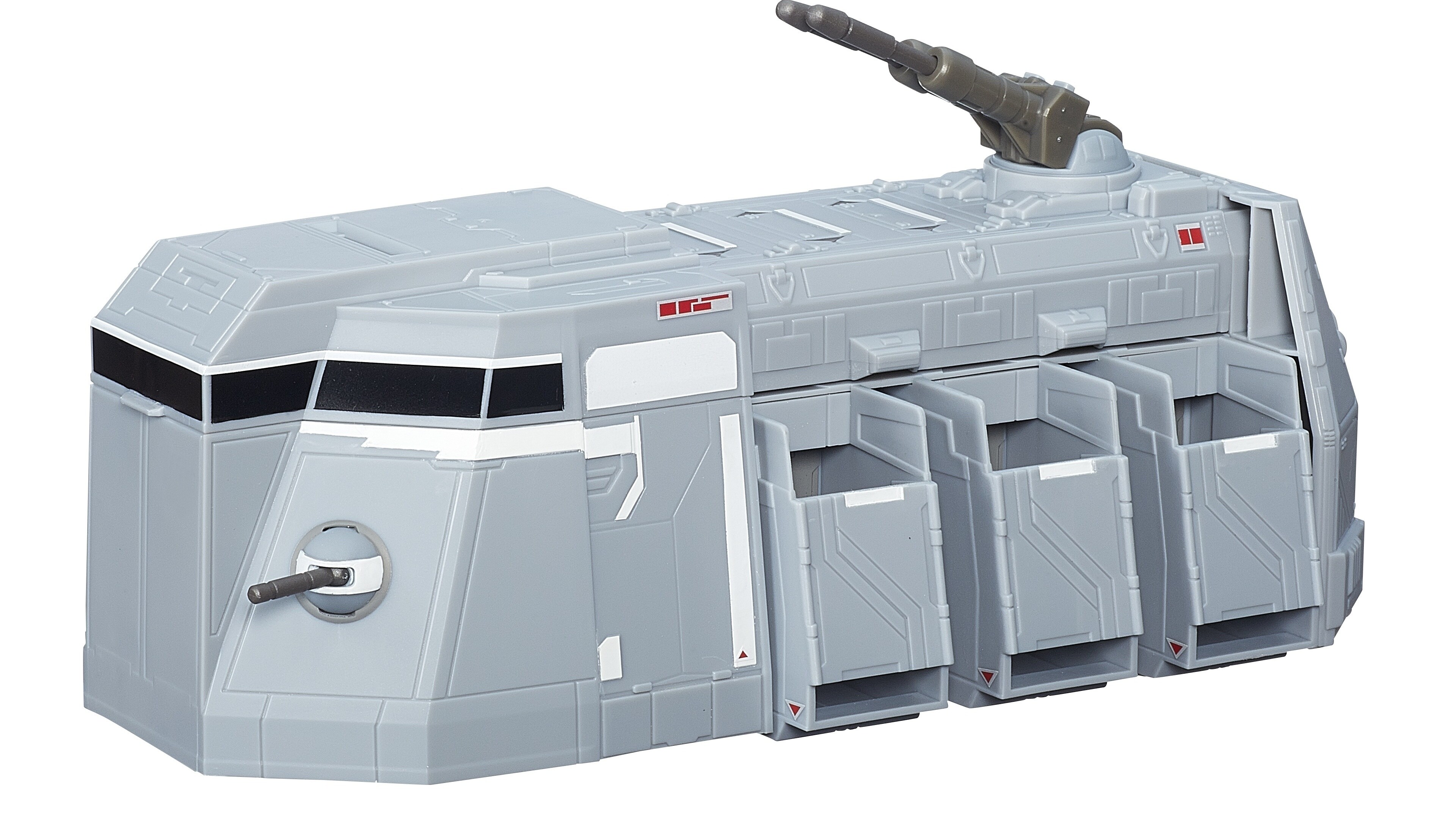 An Imperial Troop Transport toy.
