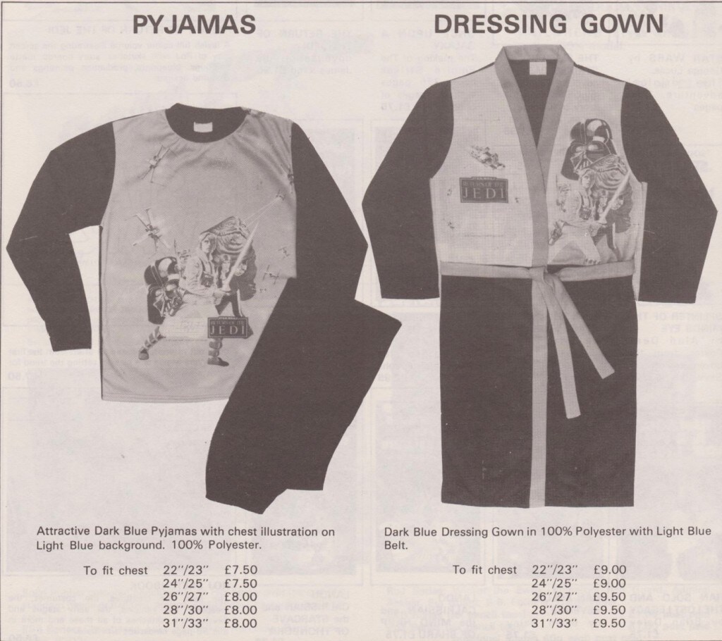 Star Wars pyjamas and dressing gowns