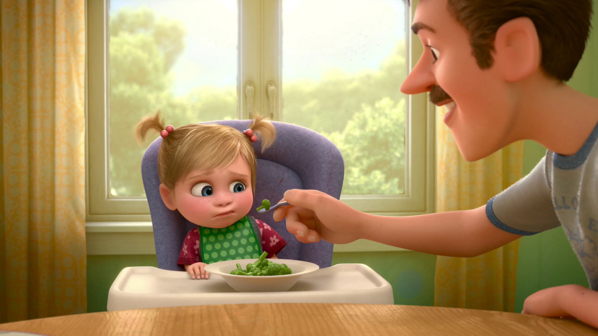 Baby Riley's First Taste of Broccoli - Inside Out Clip