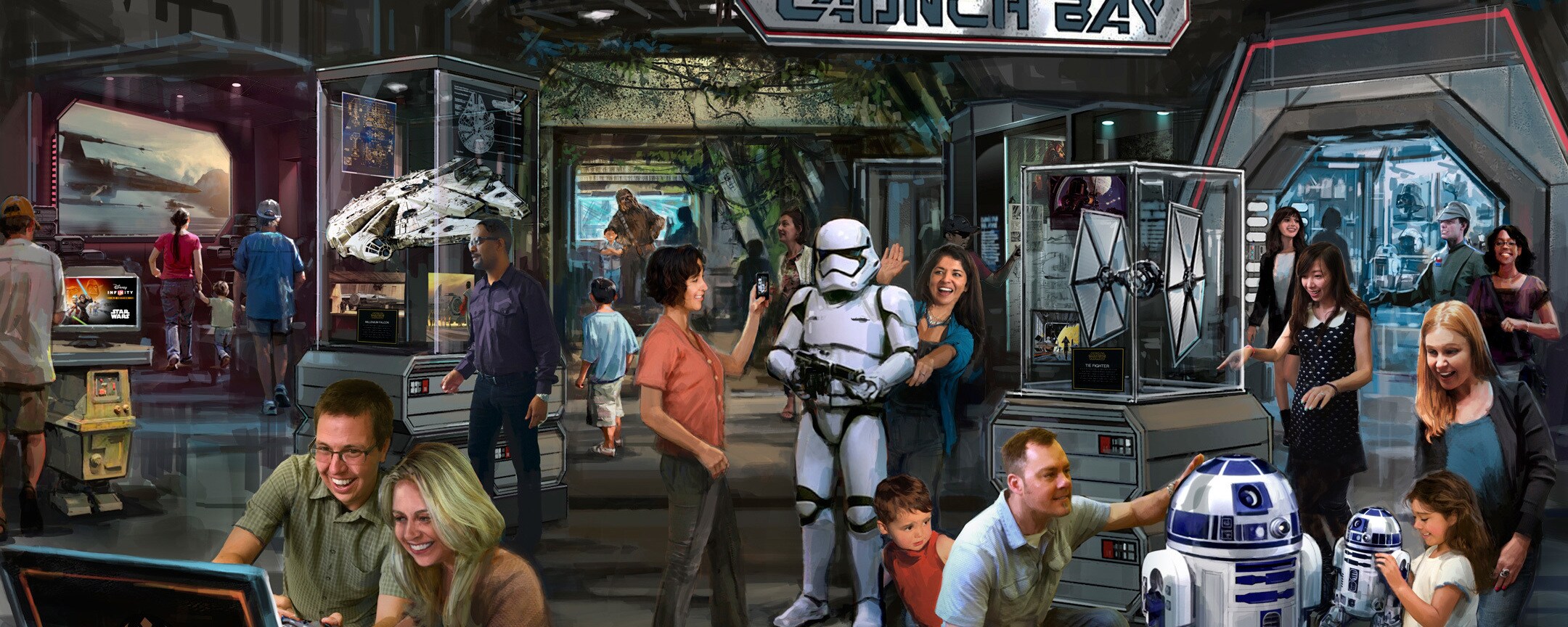 ‘Opposing Forces’ Disney Parks Star Wars top Print