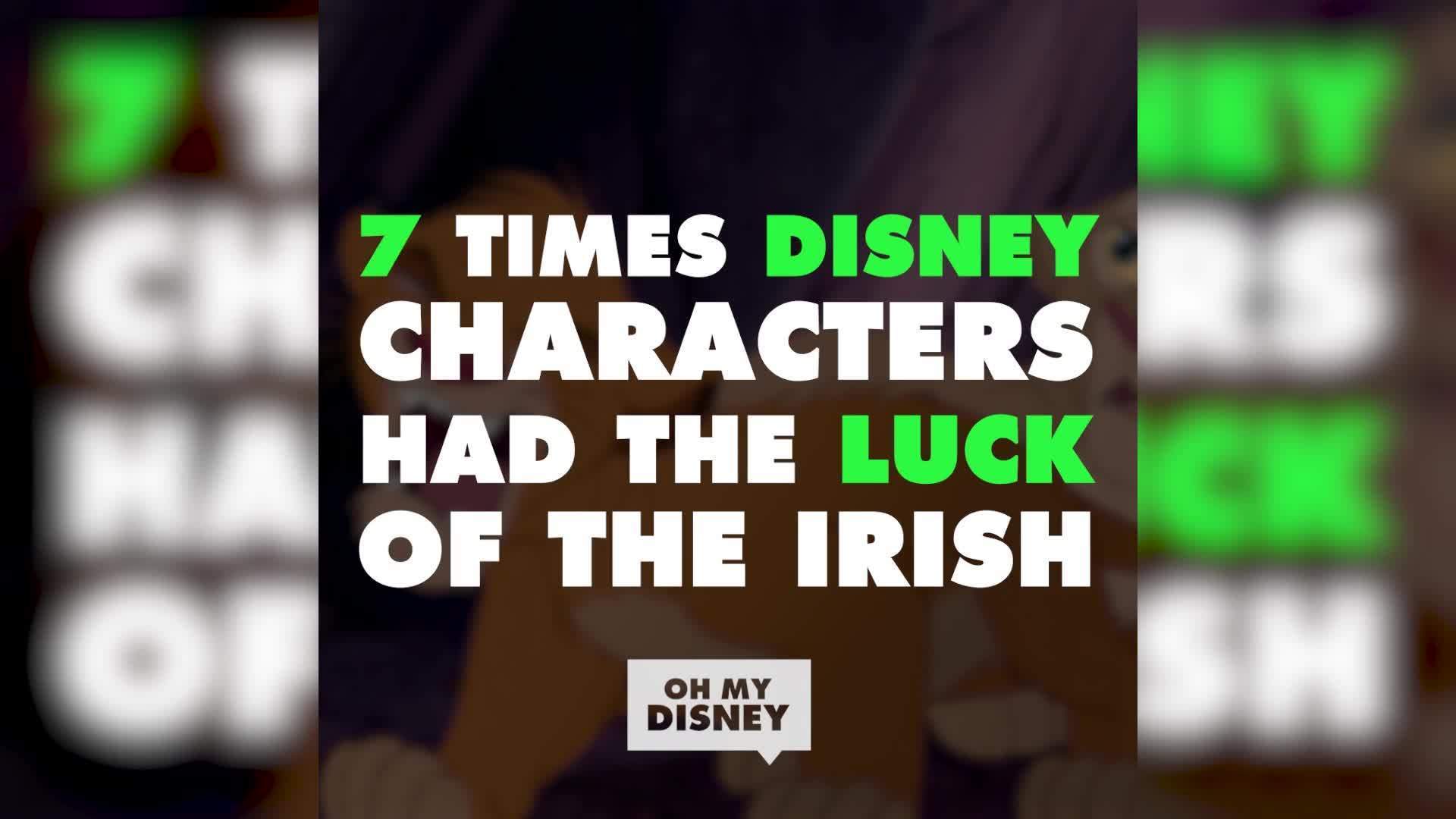 7 Times Disney Characters Had the Luck of the Irish | ListVids by Oh My Disney