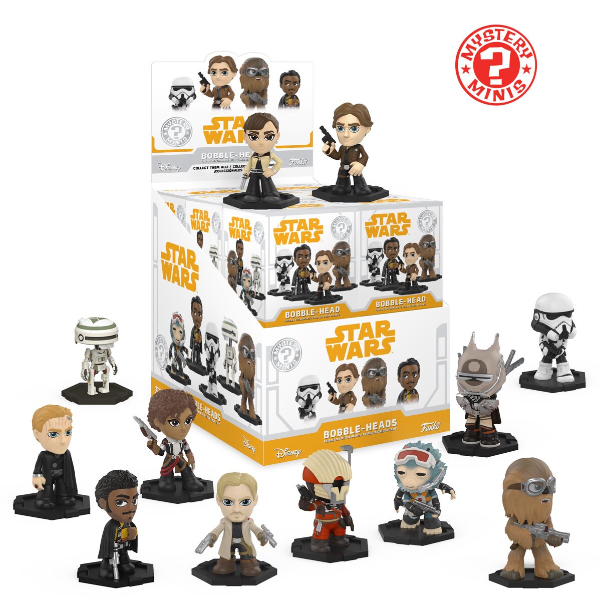 Solo: A Star Wars Story toys with large heads.