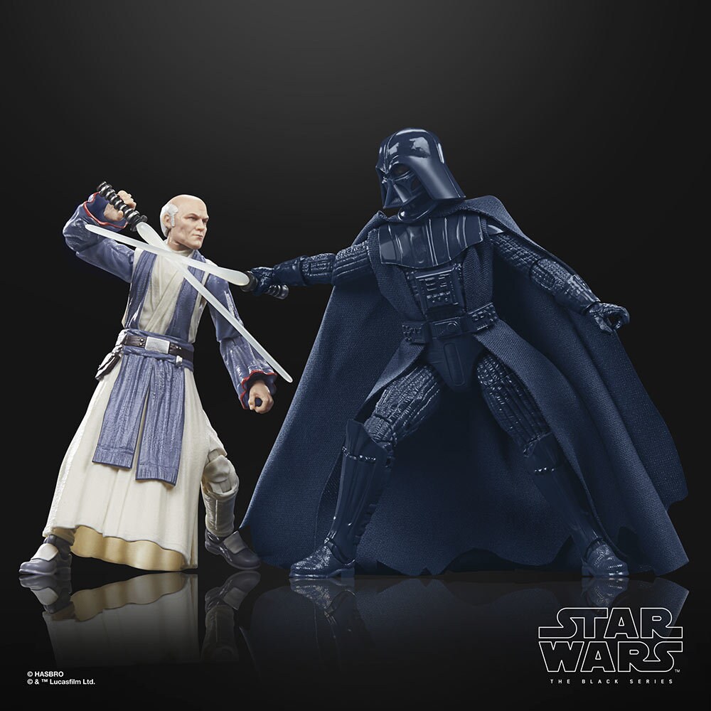  Obi-Wan Kenobi and Darth Vader figure set based on the work of Ralph McQuarrie out of package