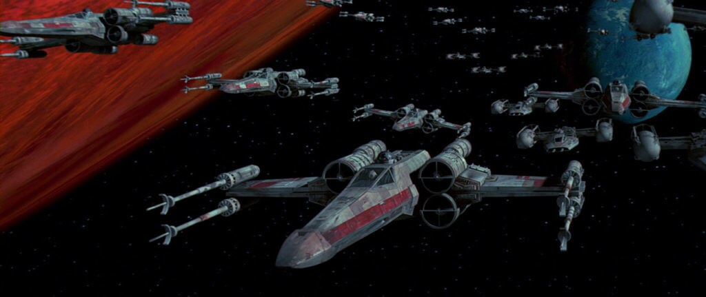 X-wings in formation.