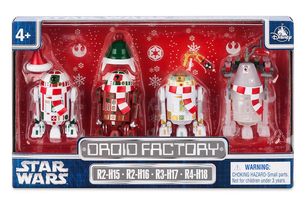 Disney Parks Holiday Droid Factory figures in package