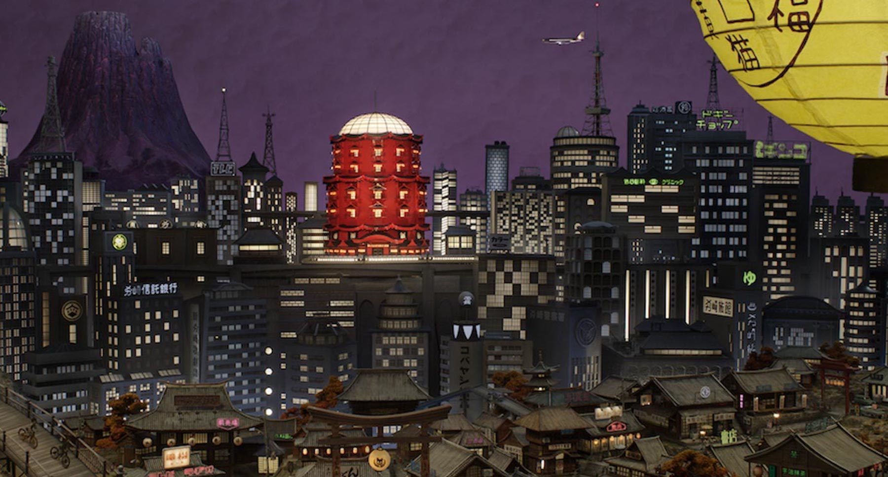 Cityscape in "Isle of Dogs"