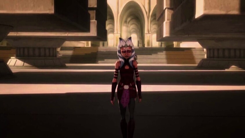 Ahsoka Tano leaves the Jedi Temple