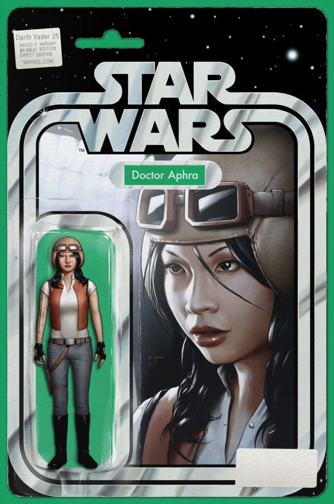 Star Wars Fan Figure winner Doctor Aphra featured as a 3.75 inch action figure.