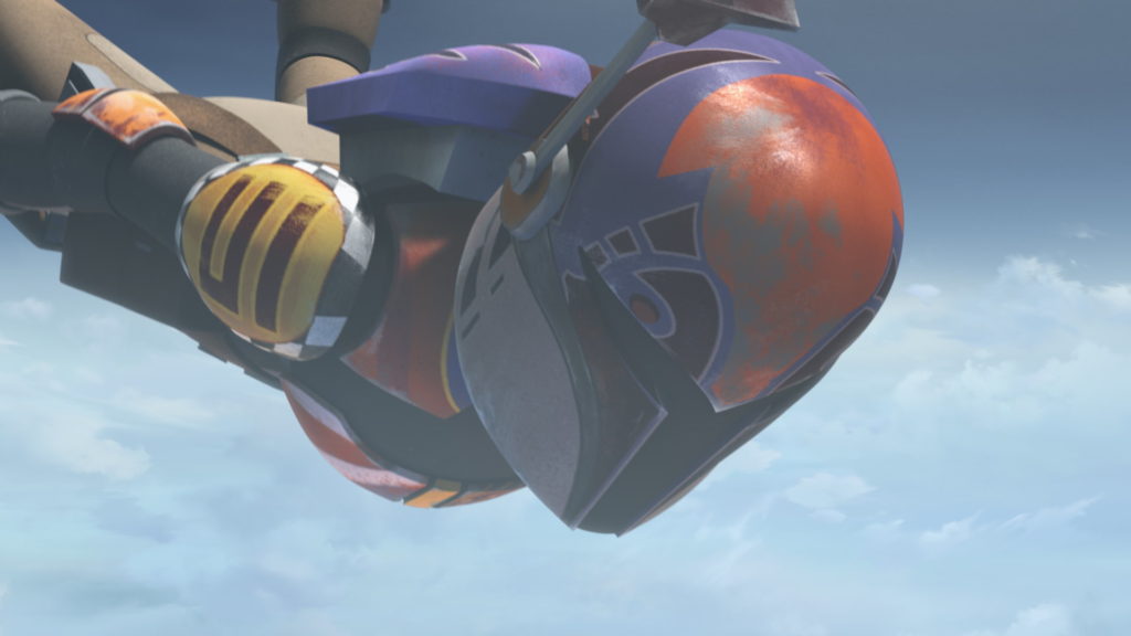 Sabine Wren skydives.