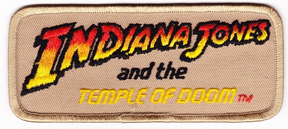 Indiana Jones and the Temple of Doom Logo Patch