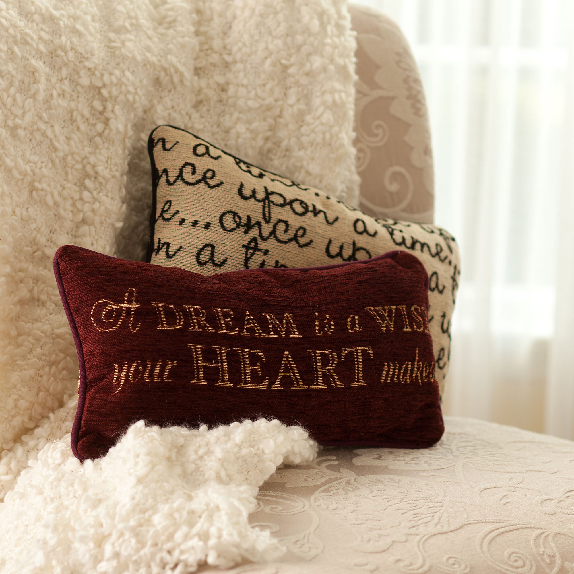 Cinderella Pillow - ''A Dream is a Wish Your Heart Makes''