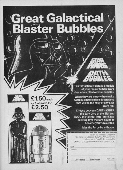 Star Wars Bubble Bat UK ad