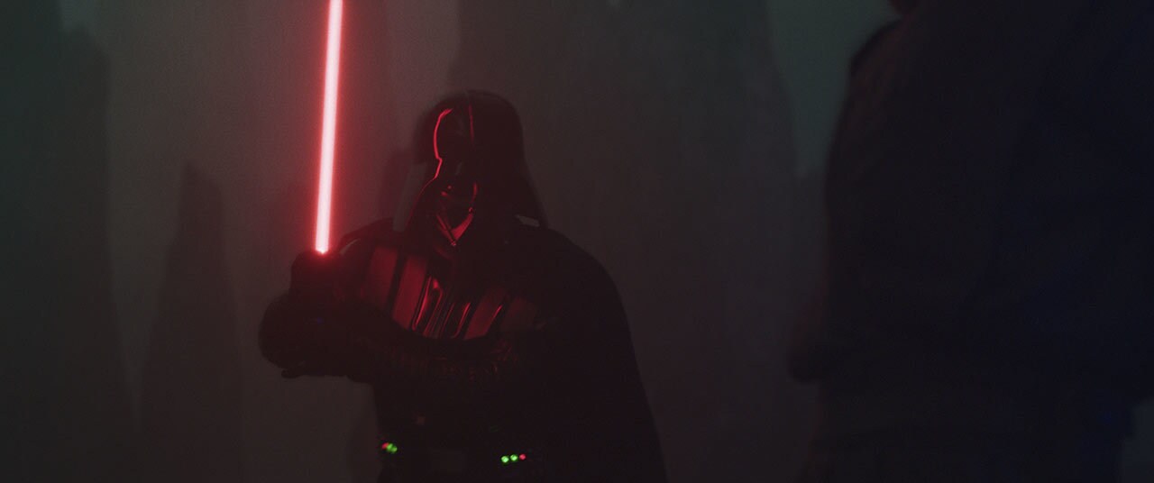 Darth Vader dueling Obi-Wan in Part 6