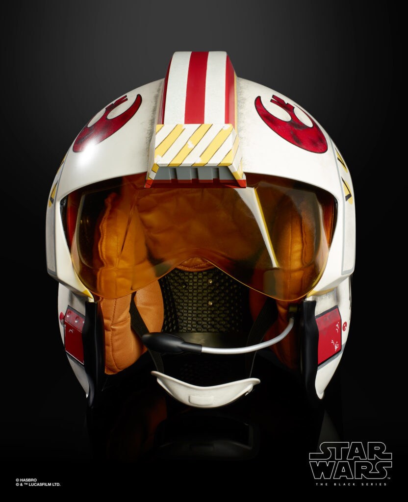 A Luke Skywalker Black Series pilot helmet by Hasbro.