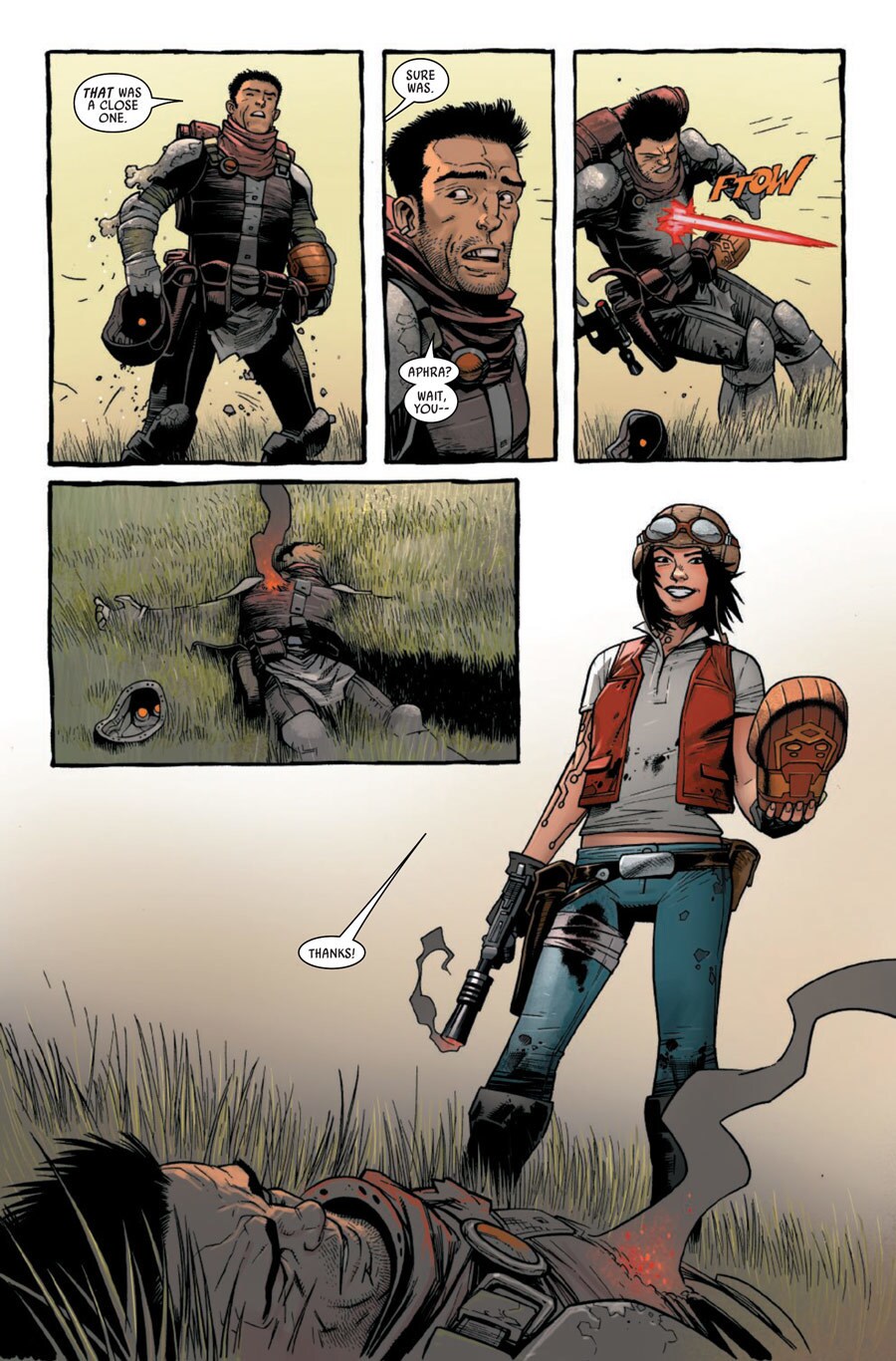 A page from the Doctor Aphra comic book.